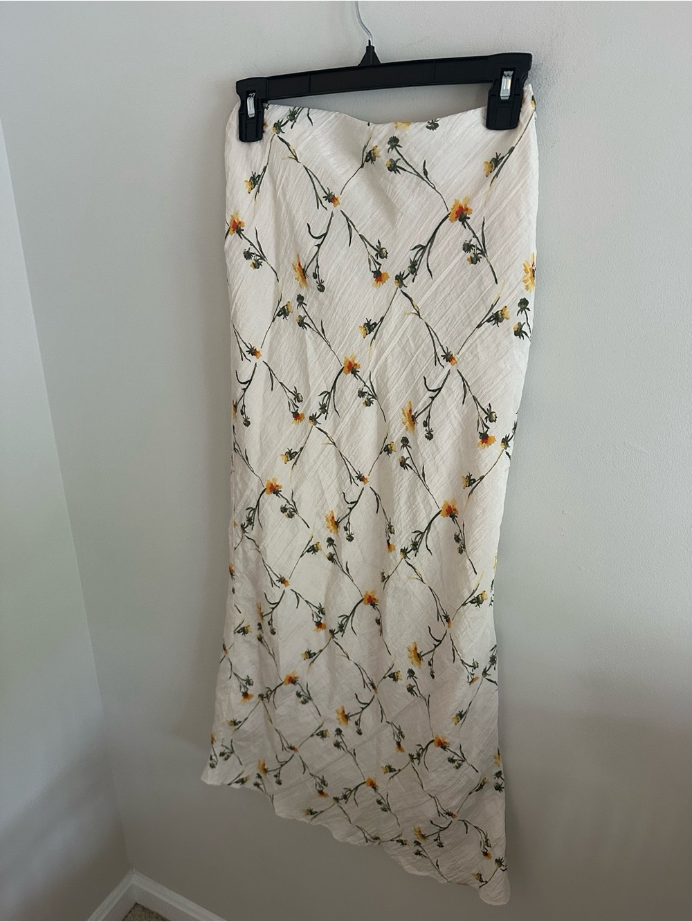 NWT Abercrombie and Fitch Crinkle texture floral print maxi skirt size XX - Picture 5 of 6